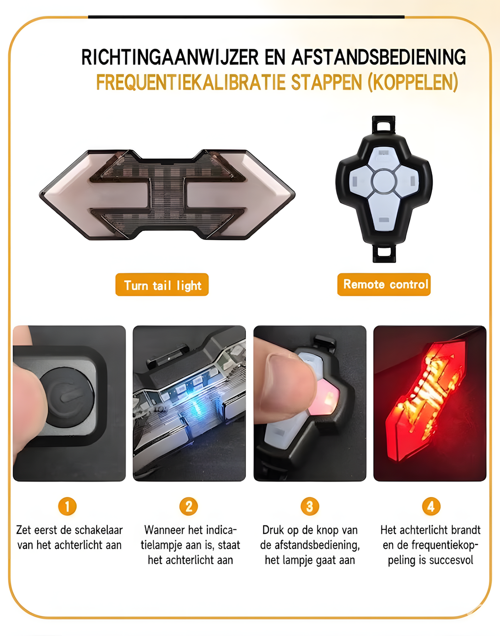 Fiets pinkers - WORDT MOMENTEEL DOOR ONS GETEST
