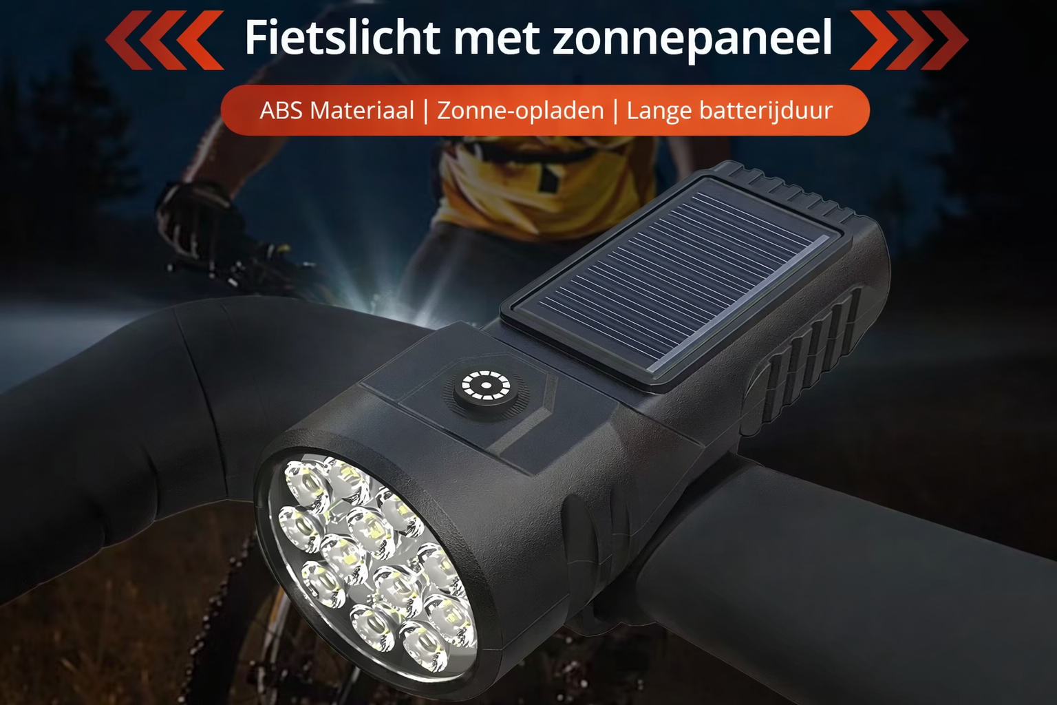 Fiets voorlicht (heel sterk) BINNENKORT BESCHIKBAAR
